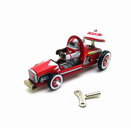 AYUNJIE Tin Toy Wind-Up Toy MS269 Tin Racing Car Retro Adult Collection Toy Home Party Bar Decoration Kids Gift for Boys Girls Parent-Child Interaction (Rot) von AYUNJIE