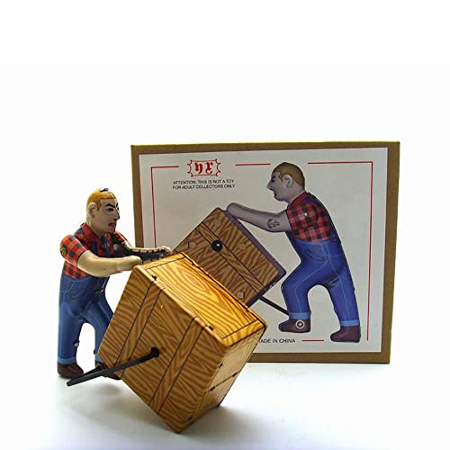 AYUNJIE Vintage Wind Up Toy 475 Dock Pushers Nostalgic Themed Tin Toy Kreative Sammlerstück Kinder Geschenk für Jungen Mädchen Eltern-Kind-Interaktion von AYUNJIE