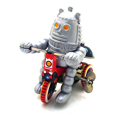 AYUNJIE Vintage Wind Up Toy MS013 Bell Robot Nostalgic Theme Tin Toy Collectible Kids Gift for Boys Girls Parent-Child Interaction von AYUNJIE