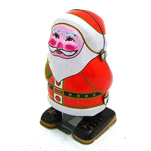 AYUNJIE Wind Up Toy MS241 Tin Christmas Robot Adult Collectible Tin Toy Vintage Kids Gift for Boys Girls Parent-Child Interaction von AYUNJIE