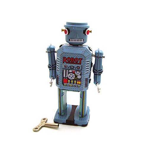AYUNJIE Wind Up Toy MS416 Big Eye Robot Iron Robot Retro Tin Toy Creative Vintage Collectible Kids Gift for Boys Girls Parent-Child Interaction von AYUNJIE