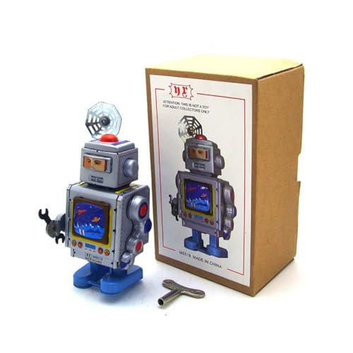 AYUNJIE Wind Up Toy MS518 Luft- und Raumfahrt Reparatur Roboter Zinn Spielzeug Personalisierte Dekoration Kreative Kunsthandwerk Sammlerstück Kinder Geschenk für Jungen Mädchen von AYUNJIE