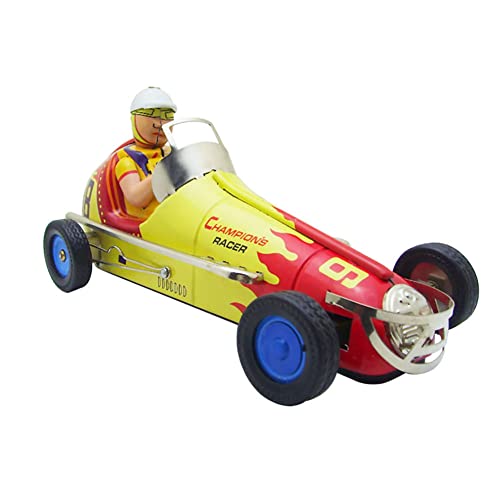 AYUNJIE Wind Up Toy MS648 Retro Racing Car No. 98 Nostalgisches Thema Persönlichkeit Ornamente Kreatives Blechspielzeug Kunsthandwerk Vintage Sammlerstück Kinder Geschenk von AYUNJIE