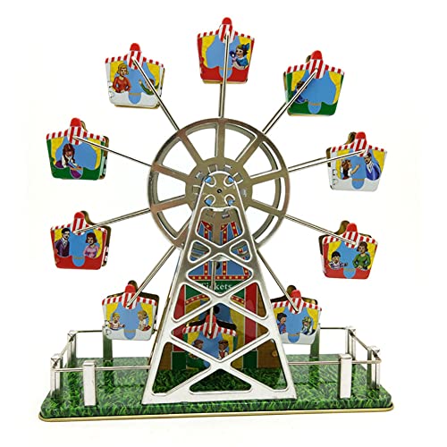 AYUNJIE Wind Up Toy Post-80s Iron Sheet Nostalgic MS488 Musik Riesenrad Iron Sheet Music Box Vintage Collectible Tin Toys Kids Gift von AYUNJIE