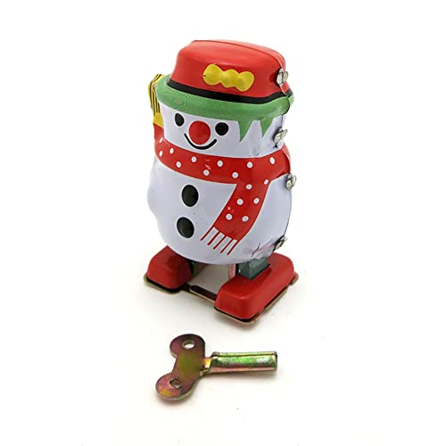 AYUNJIE Wind Up Toy Tin Toy MS253 Schneemann Roboter Erwachsene Sammelspielzeug Kreatives Geschenk Vintage Sammlerstück Kinder Geschenk für Jungen Mädchen Eltern-Kind-Interaktion von AYUNJIE