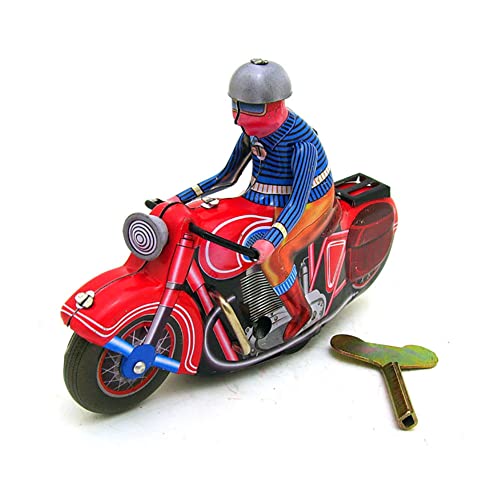 AYUNJIE Wind Up Toy Tin Toy MS368 Iron Single Motorrad Nostalgisches Thema Persönlichkeit Dekoration Kreatives Geschenk Vintage Sammlerstück Kinder Geschenk für Jungen Mädchen von AYUNJIE