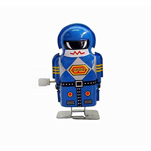 AYUNJIE Wind Up Toy Tin Toy MS493 Mini Super Robot Adult Collectible Toy Creative Gift Vintage Collectible Kids Gift for Boys Girls Parent-Child Interaction (495) (Blau) von AYUNJIE