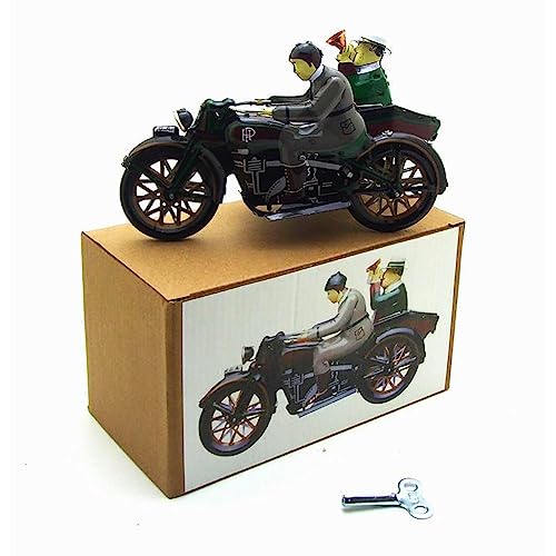 AYUNJIE Wind Up Toy Tin Toy MS804 Dreirädriges Motorrad Nostalgisches Thema Personalisierte Ornamente, Kreative Geschenke Vintage Sammlerstück Kinder Geschenk von AYUNJIE