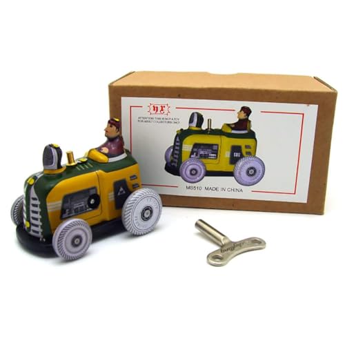 AYUNJIE Wind-up Toy MS510 Retro Traktor Persönlichkeit Erwachsene Sammlerstück Kreative Zinn Spielzeug Vintage Kinder Geschenk für Jungen Mädchen von AYUNJIE