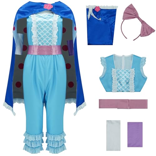 AYYOHON Bo Peep-Kostüm für Erwachsene, süßes Kostüm für Damen, Prinzessin, Cowgirls, Halloween, Cosplay, Deluxe, schickes kleines Bo-Peep-Kleid, Größe XXL von AYYOHON