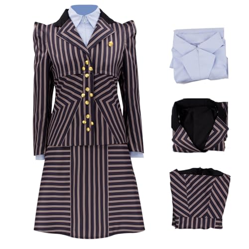 AYYOHON Elphaba Kostüm Cosplay Zauberer Outfit Hexenkleid Shiz Universität Anzug Halloween Uniform 2XL von AYYOHON