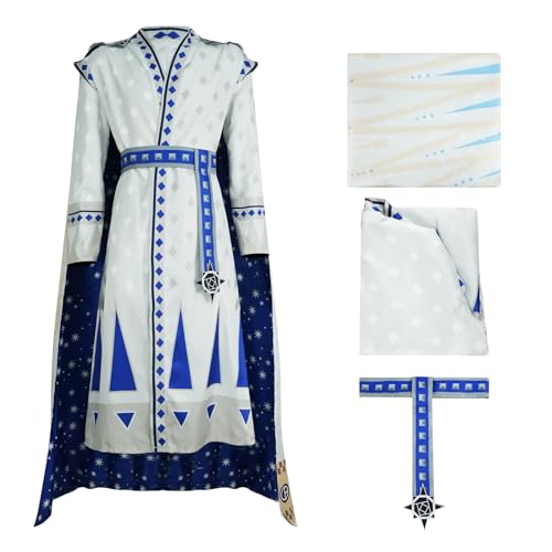 AYYOHON Herren King Magnifico Kostüm Rosas King Cosplay Lange Robe Bedruckter Umhang Gürtel Outfits Halloween Anzug für Erwachsene XL von AYYOHON