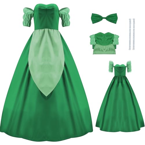 AYYOHON The Bimbettes Cosplay Kostüm Claudette Laurette Paulette Kleid Schulterfrei Prinzessin Ballkleid für Erwachsene Halloween M von AYYOHON