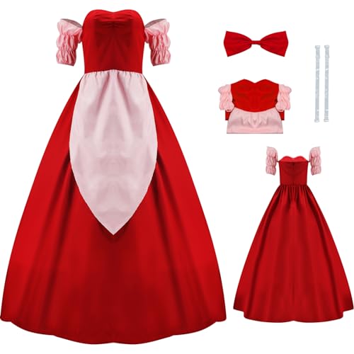 AYYOHON The Bimbettes Cosplay Kostüm Claudette Laurette Paulette Kleid Schulterfrei Prinzessin Ballkleid für Erwachsene Halloween XL von AYYOHON