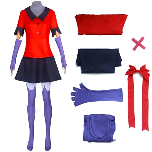 AYYOHON Vaggie Cosplay Kostüm Engel Vaggie Kleid Strumpfhose Handschuhe Set Halloween Karneval Party Outfits Uniform für Frauen 3XL von AYYOHON