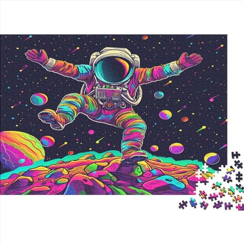 Astronaut Puzzle 1000 Teile,Puzzle Für Erwachsene, Impossible Puzzle,Puzzle Farbenfrohes Legespiel,GesKükenlichkeitsspiel Für Die Ganze Familie Puzzel 1000pcs (75x50cm) von AYZOFCNDK