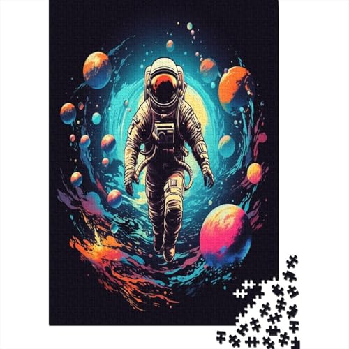 Astronauten 1000 Stück Puzzles Für Erwachsene Teenager Stress Abbauen Familien-Puzzlespiel 1000-teiliges Puzzle Kinder Lernspiel Spielzeug Geschenk Puzzel 1000pcs (75x50cm) von AYZOFCNDK