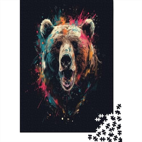 Bär Puzzle 1000 Teile - Puzzle Für Erwachsene, Puzzle, Puzzlespiel Erwachsenen Puzzlespiel Puzzel 1000pcs (75x50cm) von AYZOFCNDK