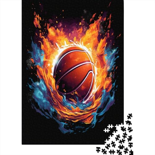 Basketball 1000 Stück Puzzles Für Erwachsene Teenager Stress Abbauen Familien-Puzzlespiel 1000-teiliges Puzzle Kinder Lernspiel Spielzeug Geschenk Puzzel 1000pcs (75x50cm) von AYZOFCNDK