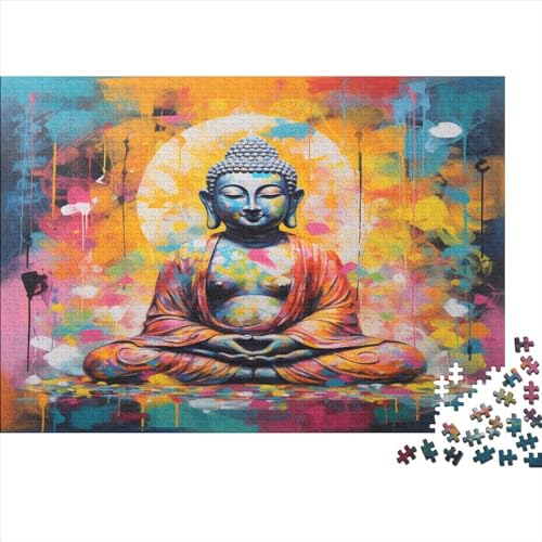 Buddha Statue Puzzlespiel 1000 Teile Erwachsene -Puzzle 1000 Stück Spiel Puzzles Für Erwachsene Kinder Puzzle Erwachsenen Puzzlespiel Puzzel 1000pcs (75x50cm) von AYZOFCNDK