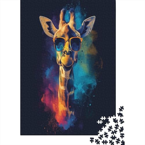 Bunte Giraffe Puzzle 1000 Teile Erwachsener Kniffel Spaß Für Die Ganze Familie - Abwechslungsreiche 1000 Puzzleteilige Motive Puzzlespiel Erwachsene, Puzzel 1000pcs (75x50cm) von AYZOFCNDK