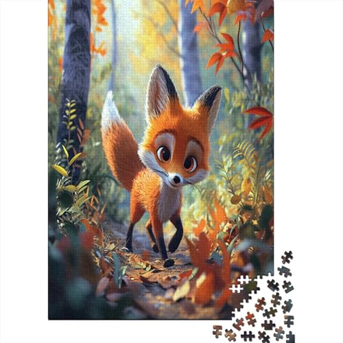 Cartoon Fuchs Puzzle 1000 Teile Erwachsener Kniffel Spaß Für Die Ganze Familie - Abwechslungsreiche 1000 Puzzleteilige Motive Puzzlespiel Erwachsene, Puzzel 1000pcs (75x50cm) von AYZOFCNDK