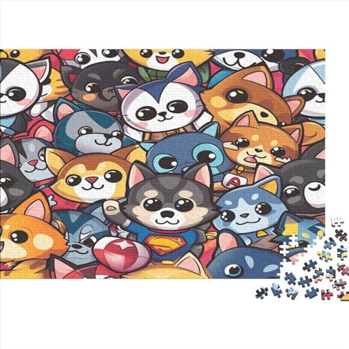 Corgi 1000 Teile,Impossible Puzzle,GesKükenlichkeitsspiel Für Die Ganze Familie, Erwachsenen Puzzlespiel Puzzel 1000pcs (75x50cm) von AYZOFCNDK