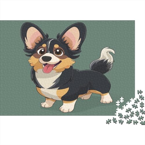 Corgi Puzzle 1000 Teile Erwachsene Puzzles Für Erwachsene Klassische Puzzles 1000 Teile Erwachsene Puzzlespiel Schwer Pädagogisches Spielzeug Erwachsene Kinder Puzzel 1000pcs (75x50cm) von AYZOFCNDK