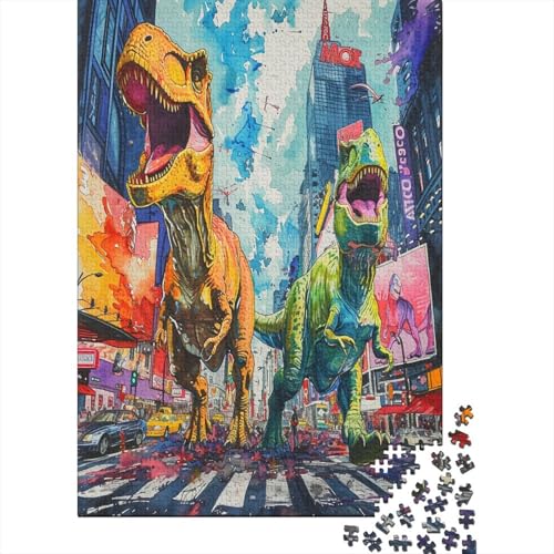 Dinosaurier 1000 Stück Puzzles Für Erwachsene Teenager Stress Abbauen Familien-Puzzlespiel 1000-teiliges Puzzle Kinder Lernspiel Spielzeug Geschenk Puzzel 1000pcs (75x50cm) von AYZOFCNDK