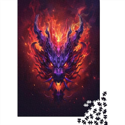 Drache Puzzle 1000 Teile, Erwachsene, Klassische Puzzle, Impossible Puzzle,GesKükenlichkeitsspiel Für Die Ganze Familie Erwachsenenpuzzle Ab 14 Jahren Puzzel 1000pcs (75x50cm) von AYZOFCNDK