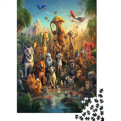 Dschungeltiere Puzzlespiel 1000 Teile Puzzles Für Erwachsene Lernspiel Herausforderung Spielzeug 1000 Teile Puzzles Für Erwachsene Kinder Erwachsenen Puzzlespiel Puzzel 1000pcs (75x50cm) von AYZOFCNDK