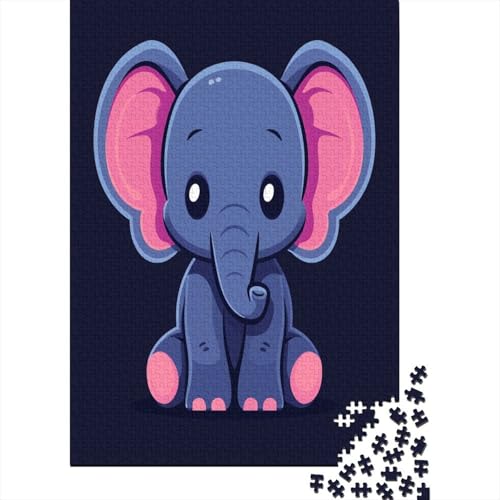 Elefant 1000 Stück Puzzles Für Erwachsene Teenager Stress Abbauen Familien-Puzzlespiel 1000-teiliges Puzzle Kinder Lernspiel Spielzeug Geschenk Puzzel 1000pcs (75x50cm) von AYZOFCNDK