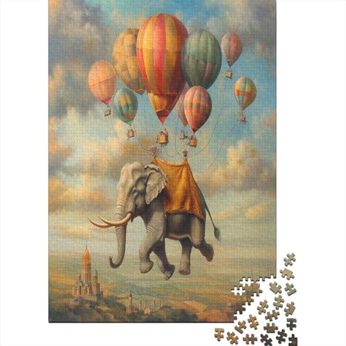 Elefant Puzzle 1000 Teile Erwachsener Kniffel Spaß Für Die Ganze Familie - Abwechslungsreiche 1000 Puzzleteilige Motive Puzzlespiel Erwachsene, Puzzel 1000pcs (75x50cm) von AYZOFCNDK