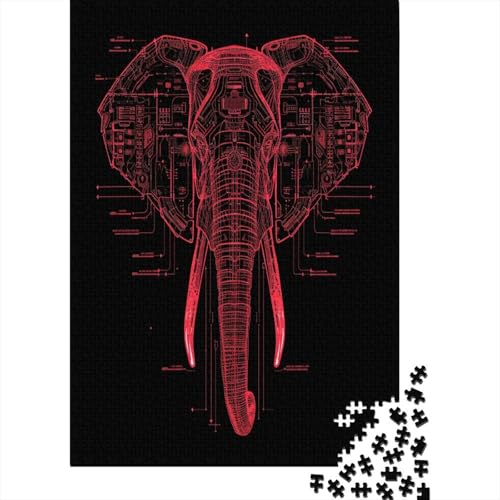 Elefant Puzzlespiel 1000 Teile Puzzles Für Erwachsene Lernspiel Herausforderung Spielzeug 1000 Teile Puzzles Für Erwachsene Kinder Erwachsenen Puzzlespiel Puzzel 1000pcs (75x50cm) von AYZOFCNDK