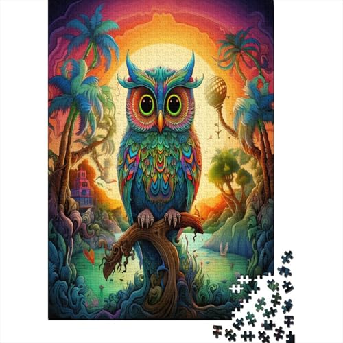 Eule Puzzlespiel 1000 Teile Puzzles Für Erwachsene Lernspiel Herausforderung Spielzeug 1000 Teile Puzzles Für Erwachsene Kinder Erwachsenen Puzzlespiel Puzzel 1000pcs (75x50cm) von AYZOFCNDK