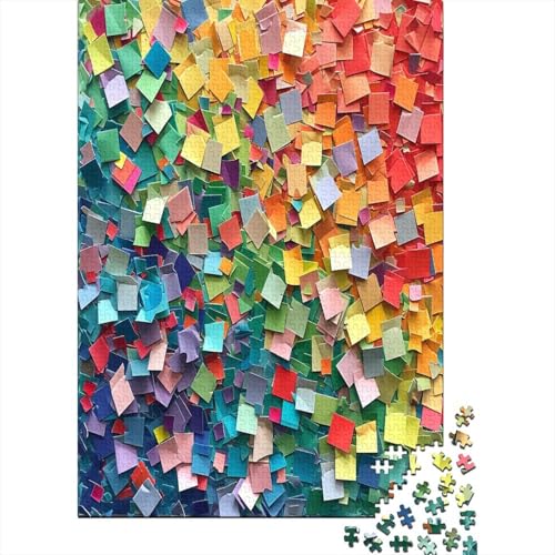 Farbige Bausteine Puzzle 1000 Teile,für Erwachsene, Impossible Puzzle,farbenfrohes Legespiel,GesKükenlichkeitsspiel Für Die Ganze Familie,Erwachsenenpuzzle Puzzel 1000pcs (75x50cm) von AYZOFCNDK