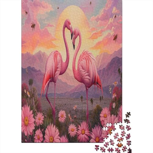 Flamingo 1000 Teile Puzzle Für Erwachsene, Hochwertige Recycelbare MateriAußerirdische Und Druck Puzzlespiel, Familienspiel, Geschenk Für Liebhaber Oder Freunde Puzzel 1000pcs (75x50cm) von AYZOFCNDK