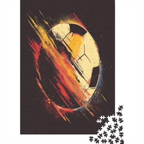 Fußball 1000 Stück Puzzles Für Erwachsene Teenager Stress Abbauen Familien-Puzzlespiel 1000-teiliges Puzzle Kinder Lernspiel Spielzeug Geschenk Puzzel 1000pcs (75x50cm) von AYZOFCNDK