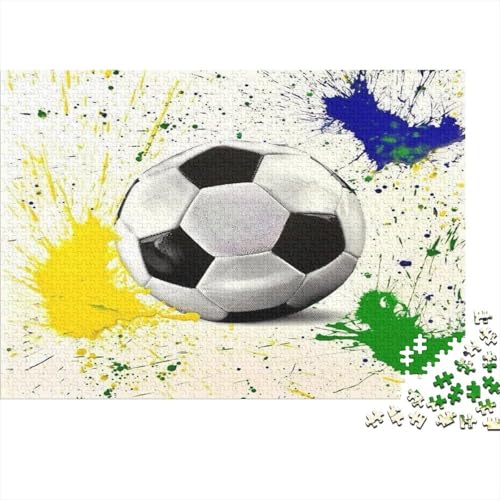 Fußball Puzzle 1000 Teile Puzzles Für Erwachsene Lernspiel Herausforderungsspielzeug 1000-teilige Puzzlespiel Für Erwachsene Kinder Puzzel 1000pcs (75x50cm) von AYZOFCNDK