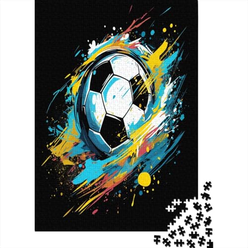 Fußball Puzzlespiel 1000 Teile Jigsaw Puzzle 1000 Puzzle FüR Erwachsene Kinder Senioren Erwachsenen Puzzlespiel Puzzel 1000pcs (75x50cm) von AYZOFCNDK