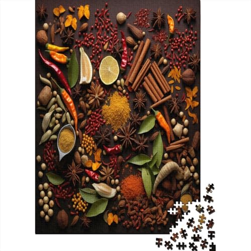 Gewürz Puzzle 1000 Teile Erwachsener Kniffel Spaß Für Die Ganze Familie - Abwechslungsreiche 1000 Puzzleteilige Motive Puzzlespiel Erwachsene, Puzzel 1000pcs (75x50cm) von AYZOFCNDK