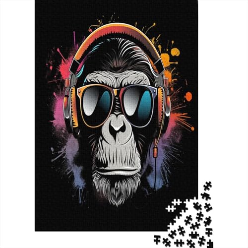 Gorilla Puzzle 1000 Teile Für Erwachsene Und Kinder Ab 14 Jahren Für Stressabbauer Puzzel 1000pcs (75x50cm) von AYZOFCNDK