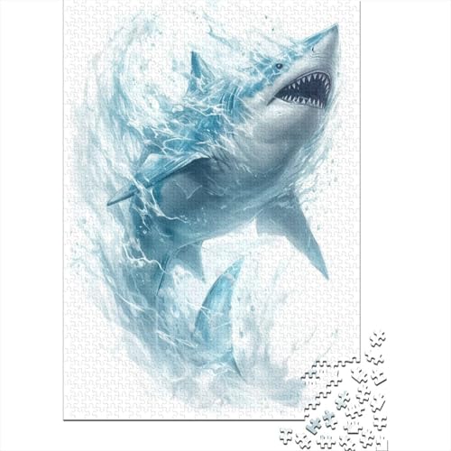 Great White Hai 1000 Teile Puzzle, Puzzles Für Erwachsene, 1000 Teile Puzzlespiel Für Jugendliche & Erwachsene Puzzlespiel Puzzel 1000pcs (75x50cm) von AYZOFCNDK