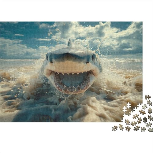 Great White Hai Puzzle 1000 Teile Puzzle Für Erwachsene Und Kinder Ab 14 Jahren Puzzel 1000pcs (75x50cm) von AYZOFCNDK