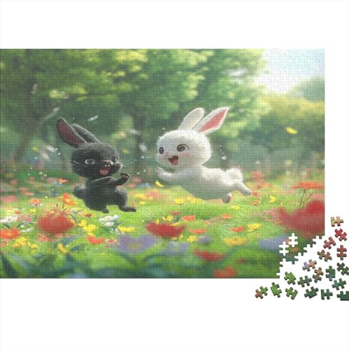 Kaninchen Puzzlespiel 1000 Teile Puzzle Für Erwachsene Und Kinder Ab 14 Jahren, Puzzle-Motiv Erwachsenen Puzzlespiel Puzzel 1000pcs (75x50cm) von AYZOFCNDK