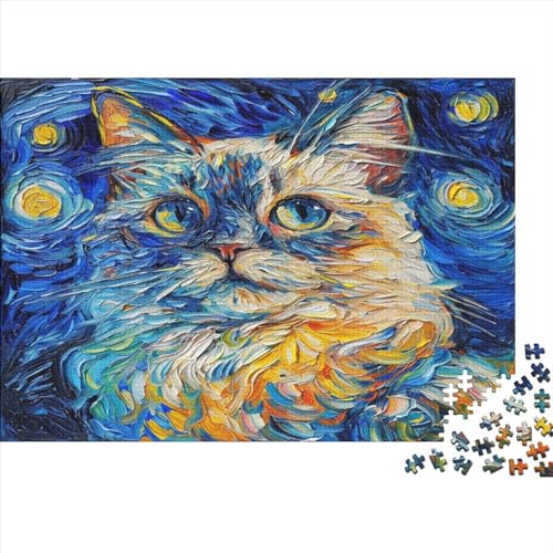 Kat Puzzle 1000 Teile Für Erwachsene Und Kinder Ab 14 Jahren Für Stressabbauer Puzzel 1000pcs (75x50cm) von AYZOFCNDK