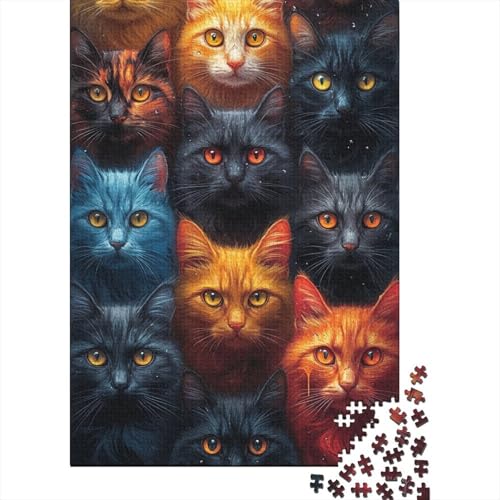 Kat Puzzle 1000 Teile Puzzle Für Erwachsene Und Kinder Ab 14 Jahren Puzzel 1000pcs (75x50cm) von AYZOFCNDK