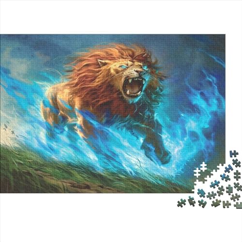 Löwe 1000 Stück Puzzles Für Erwachsene Teenager Stress Abbauen Familien-Puzzlespiel 1000-teiliges Puzzle Kinder Lernspiel Spielzeug Geschenk Puzzel 1000pcs (75x50cm) von AYZOFCNDK