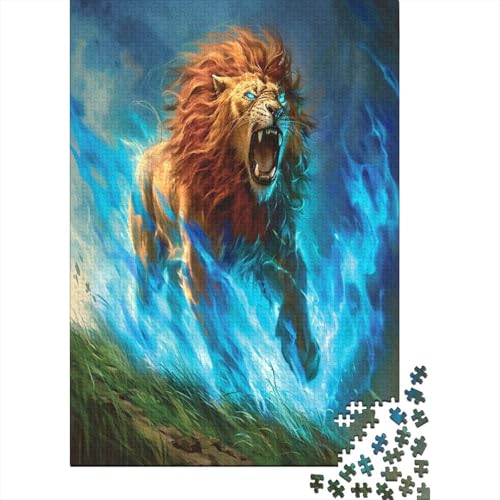 Löwe 1000 Stück Puzzles Für Erwachsene Teenager Stress Abbauen Familien-Puzzlespiel 1000-teiliges Puzzle Kinder Lernspiel Spielzeug Geschenk Puzzel 1000pcs (75x50cm) von AYZOFCNDK