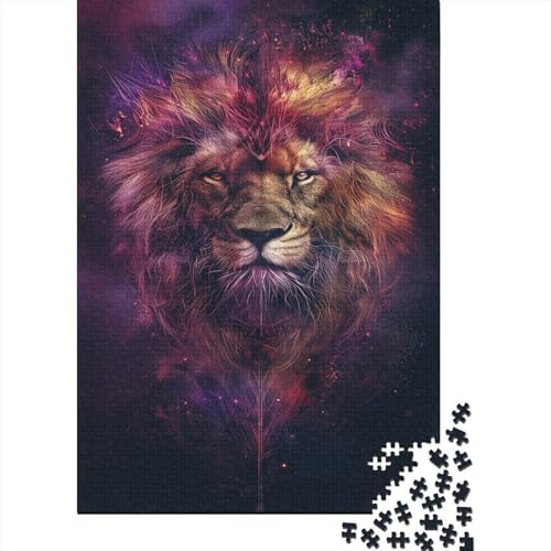 Löwe Puzzle 1000 Teile Erwachsener Kniffel Spaß Für Die Ganze Familie - Abwechslungsreiche 1000 Puzzleteilige Motive Puzzle Erwachsene, Puzzel 1000pcs (75x50cm) von AYZOFCNDK